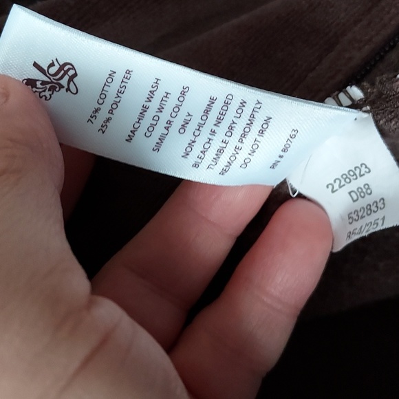 Plush & Lush long sleeve jacket brown w/ zipper & snaps measurements in descript - Picture 8 of 11